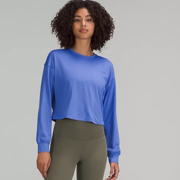 Lululemon Training Long Sleeve Shirt in Wild Indigo - Picture 1 of 5